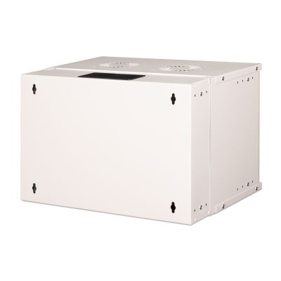 2. 19" 7U Wand-Netzwerkschrank, SOHO PRO 370 x 540 x 400 mm, Glastür, grau, unmontiert, 60 kg