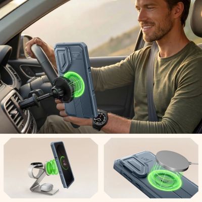 4. Tech-Protect Kevlar MagSafe 2er-Set Schutzhülle für Samsung Galaxy S26 Ultra – Blau