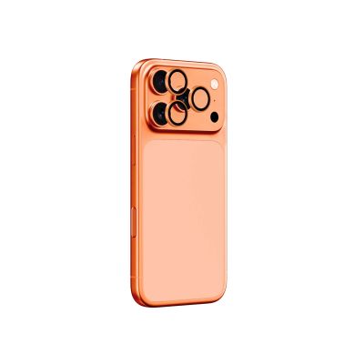 3. AmazingThing AR Saphir-Kameralinsenglas für iPhone 17 Pro / Pro Max – mit orangefarbenem Rahmen