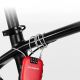 5. Rockbros 32420981001 Fahrradschloss mit einziehbarem Kabel – Rot