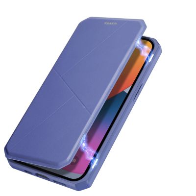 7. DUX DUCIS Skin X Holster Flip Cover für iPhone 13 Pro blau