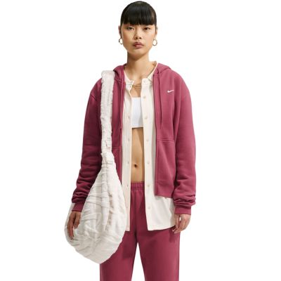 Nike Studio Fleece Damen-Sweatshirt, mittelschwer, Pink IM8504 654