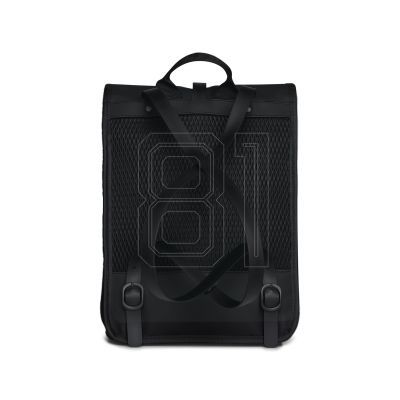 6. Rains Rolltop Rusksack Mesh Mini Schwarz W3 Rucksack 13350 01