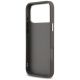 7. Karl Lagerfeld FW Grained Karl & Choupette Heads Pins & Logo iPhone 17 Pro Max Hülle - Grau