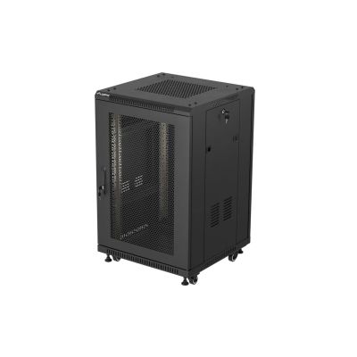 14. LANBERG Standschrank 18 HE 600 x 600 mm Schwarz