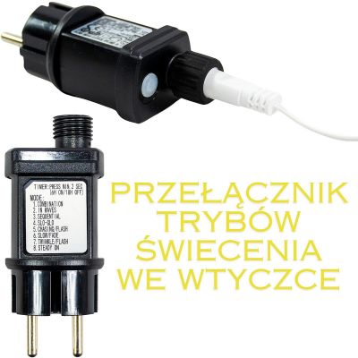 19. Dekorativer LED-Zaun, 8-teilig, warmweiß