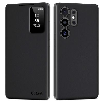 Tech-Protect Smart Wallet Case für Samsung Galaxy S25 Ultra - Mattschwarz