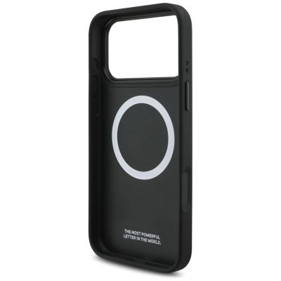 7. BMW M Perforated Stripe Logo MagSafe Case für iPhone 17 Pro Max – Grau