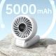 15. Jisulife Handventilator Life7 3600mAh Tragbarer USB-Ventilator - Grau