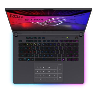5. ASUS ROG Strix G16 G615LW-U9R321 Ultra 9 290HX 16,0" 2.5K 300Hz IPS-Level AG 32GB DDR5 5600 SSD 1TB GeForce RTX 5080 16GB LAN WiFi 7 + BT Kamera 1080p + IR 90Wh NoOS Aluminium Eclipse Gray