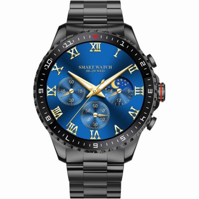 2. GRAVITY GT16-2 Schwarze Herren-Smartwatch mit schwarzem Armband