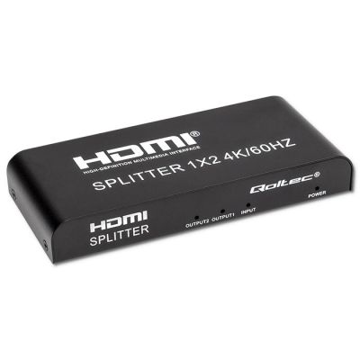QOLTEC Splitter 2xHDMI 4Kx2K | 6GB/s | 60Hz