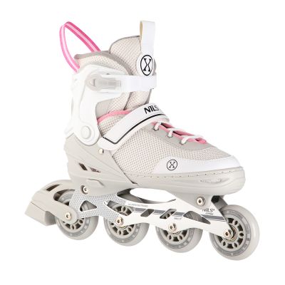 NH18188A 2in1 GRAU-ROSA GRÖSSE S (29-33) ROLLENSCHUH MIT HOCKEY-SLIDE NILS EXTREME