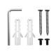 3. MACLEAN Fahrradhalter / Wandhalterung, horizontal, Stahl, max. Traglast 30 kg, Winkelverstellung MC-172