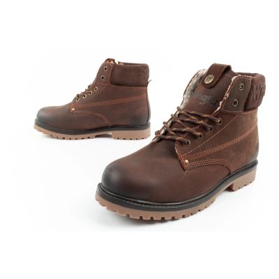 8. Wrangler Arch Herrenstiefel Chelsea Boots Elegantes Leder Dunkelbraun