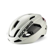 Rockbros LK-15 Carbonfaser-Fahrradhelm 58-62 cm - Hellgrau