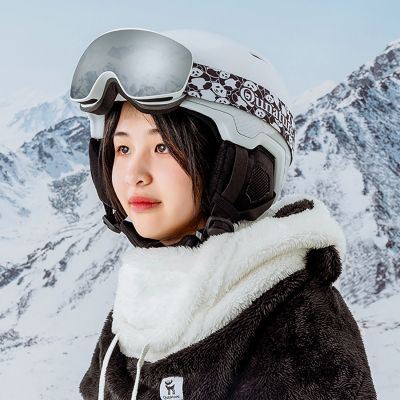 6. Qunature Panda Ski-Sturmhaube für Kinder/Erwachsene, Größe M – Schwarz/Weiß