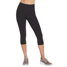 Skechers Go Walk Capri-Shorts mit hoher Taille W2CP2-BLK Schwarz XS