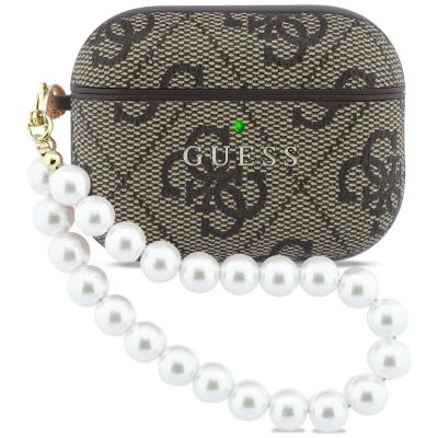 Guess 4G Pearl Strap Hülle für AirPods Pro 3 - braun