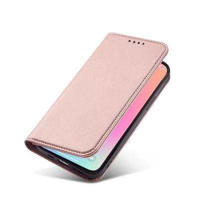 12. Magnetkartenhülle für Samsung Galaxy S23 Flip Wallet Stand Pink