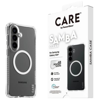 5. CARE by PanzerGlass Samba Transparente Qi-Hülle für Samsung Galaxy S26+ - Transparent