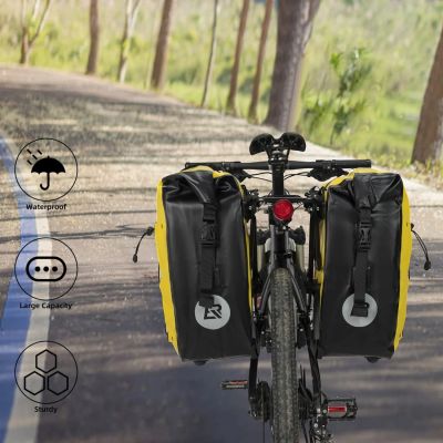 3. Rockbros 30140022005 Wasserdichte Fahrradtasche 25-32L - Gelb