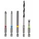 5. Graphite Energy+ Set im Aluminiumkoffer: Akku-Bohrschrauber mit abnehmbarem Griff, 2 x 2,0-Ah-Akkus, Ladegerät und 109 Zubehörteile