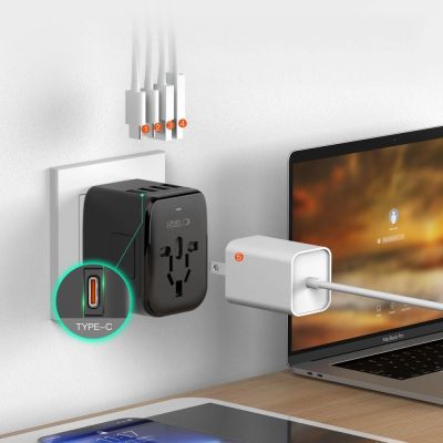 6. Tech-Protect TA200 EU / UK / US / AU-Adapter - schwarz