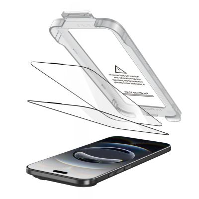 2. Tech-Protect Quick Set+ 2er-Pack Panzerglas für iPhone 17 Air - Schwarz
