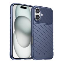 Thunder Case Silikonhülle für iPhone 16 – blau
