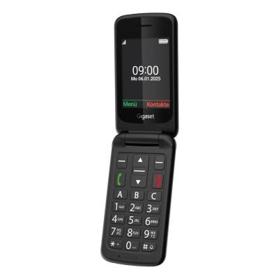 4. Gigaset GL595 7,11 cm (2,8") 114 g Schwarz Handy für Senioren