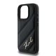 5. Karl Lagerfeld Quilted Signature Hülle für iPhone 16 Pro Max – Schwarz
