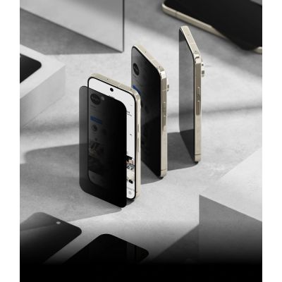 5. Ringke Easy Slide Privacy 2er-Pack Displayschutzfolie aus gehärtetem Glas für Google Pixel Pro 9 Pro XL / 10 Pro XL / 11 Pro XL