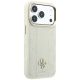 12. Guess Stripe Peony 4G Logo MagSafe Hülle für iPhone 18 Pro Max / 17 Pro Max – Beige