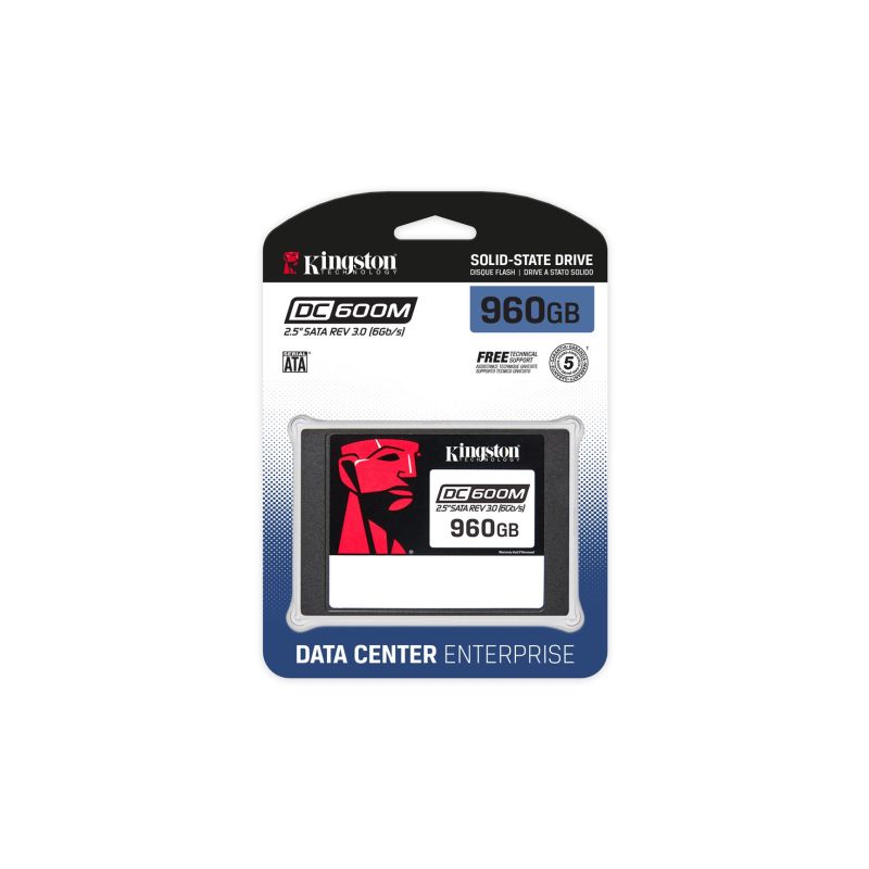 2. Kingston DC600M 960GB SATA 2,5" SSD-Laufwerk SEDC600M/960G (DWPD 1)