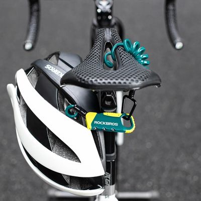 3. Rockbros RBK6N Kombinations-Fahrradschloss – Türkis