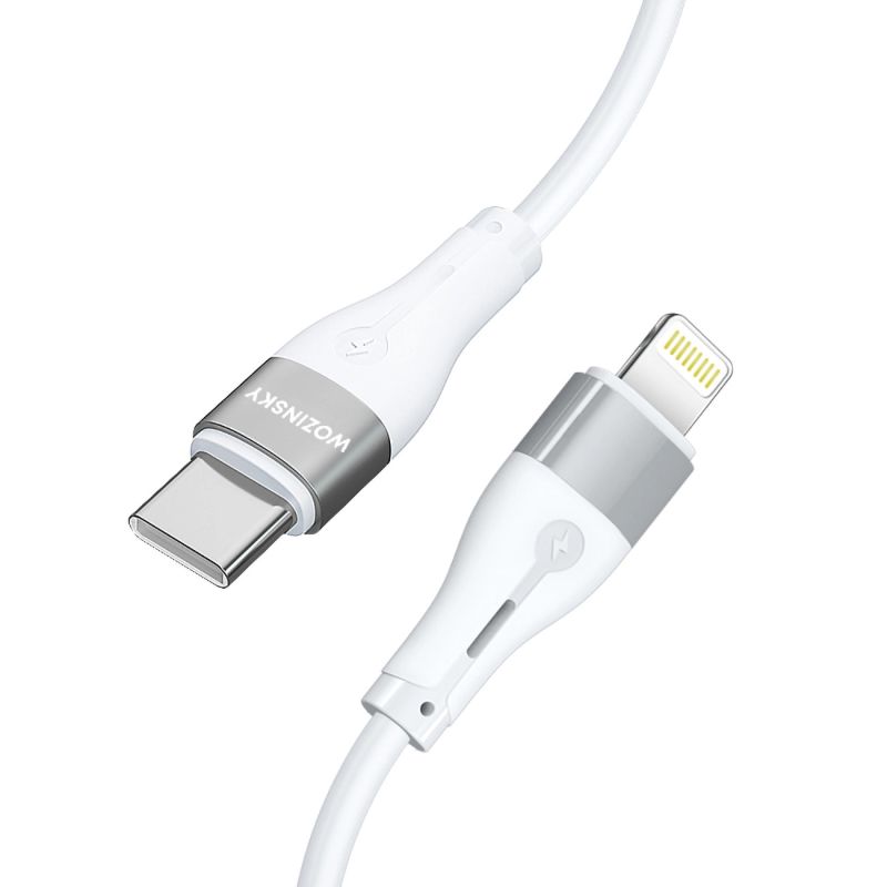 3. Wozinsky WSTCL1 Lightning / USB-C PD 27W Kabel 1 m - Weiß
