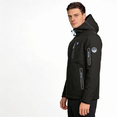 6. Geographical Norway Taxillus DB 056 M WY9224H/GN-Schwarze Softshelljacke
