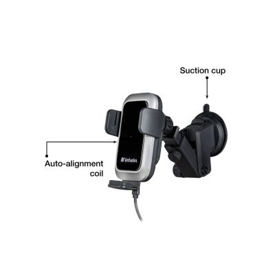 3. Verbatim FWC-03 Pro Qi Fast Wireless Autoladegerät Retail Schwarz