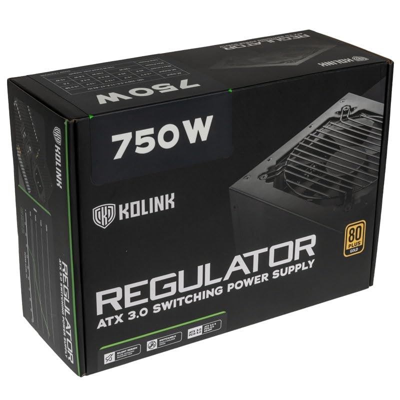 Kolink Regulator 80 PLUS Gold Netzteil, ATX 3.0, PCIe 5.0, modular - 750 W