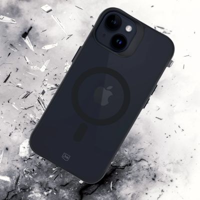 8. 3mk Smoke MagCase Hülle mit MagSafe für iPhone 15 – durchscheinend