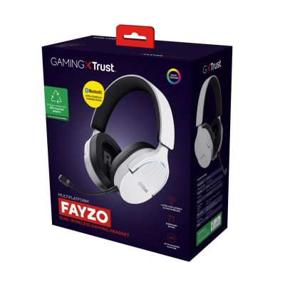 22. Trust GXT 491W FAYZO WIRELESS Weiße Gaming-Kopfhörer