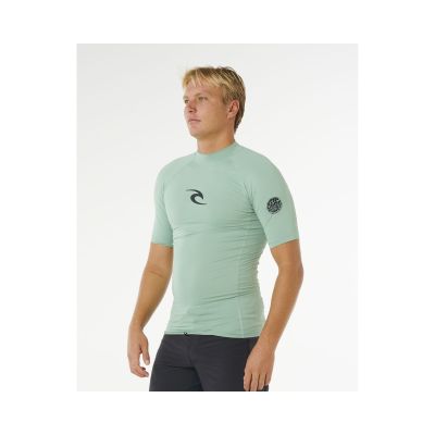 2. Herren Lycra RIP CURL Waves UPF Perf Kurzarmhemd grün