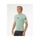2. Herren Lycra RIP CURL Waves UPF Perf Kurzarmhemd grün