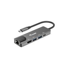 Equip 133489 Kabelgebundene Dockingstation USB 3.2 Gen 1 (3.1 Gen 1) Typ-C Grau