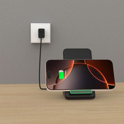 8. Tech-Protect QI15W-A40 Kabelloses Ladegerät - Schwarz
