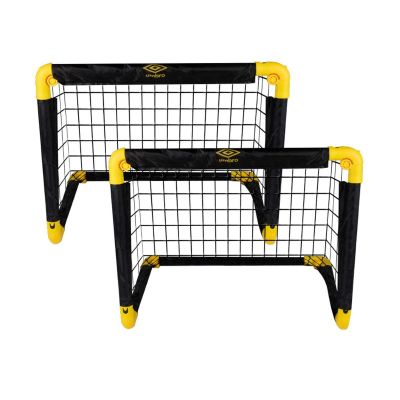 2. Set aus 2 Fußballtoren mit Netz 55x44x44cm Umbro