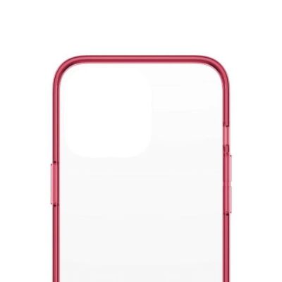 6. PanzerGlass ClearCase antibakterielle, nach Militärstandard zertifizierte Hülle für iPhone 13 Pro – transparentes Rosa