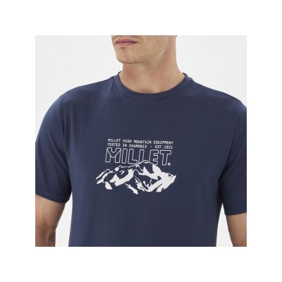 2. MILLET M Millet Mountain Ts Ss Marineblaues T-Shirt