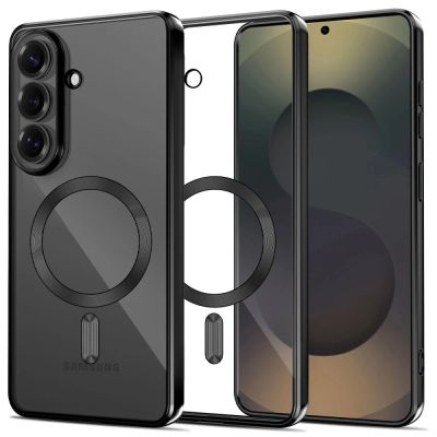 Tech-Protect MagFlex Hülle für Samsung Galaxy S26 – Transparent Schwarz